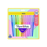 Rotulador Paper Mate Flair 12 Colores Pastel Surtidos | Papermate | Pack 1 Unidades